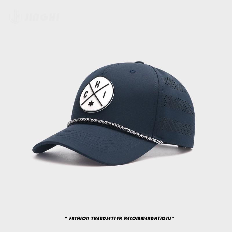 

Cross-border Iconic Summer Sun Protection Baseball Cap - Enlarged & Fashionable Design One Size темно-синього кольору