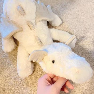 50cm Soft Plush Toy Little Snow Dragon Plush Dinosaur Stuffed Animal Flocked Mystical NWT Soft Doll Toys For Kids Gifts