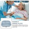 Silicone Divided Plate with Suction Cup Adaptive Food Tray for Elderly and Patients Safe Food-Grade Silicone Anti-Spill Design Flexible Compartments