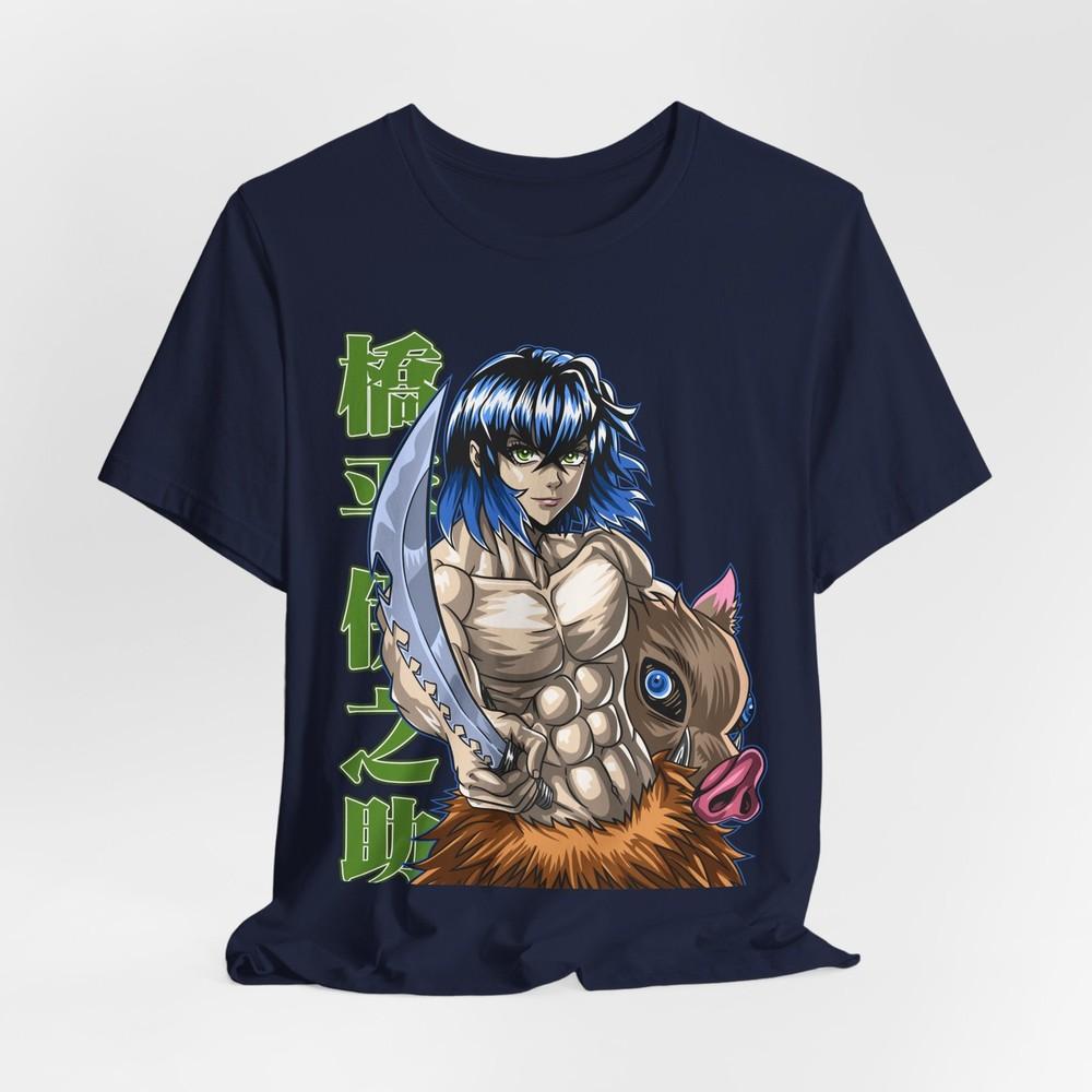 Inosuke Anime Graphic T-Shirt Tee Tops, Unisex Shirt, Demon Slayer Fan Gift, Manga Character