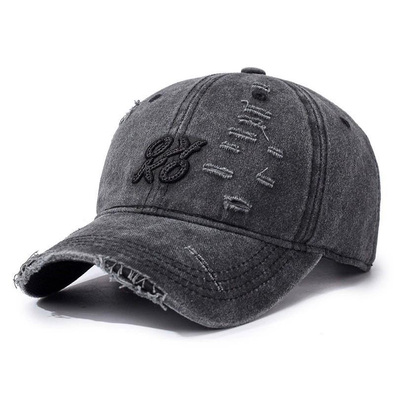 Retro Washed Cotton Baseball Cap Unisex Letter Embroidery Caps Adjustable Casual Outdoor Streetwear Sports Dad Hats Adjustable