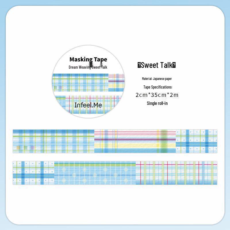 

Infeel.Me Dream Weave Plaid Washi Tape for DIY Journals