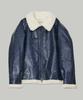 Tradclub Glossy Leather-Like Shearling Jacket