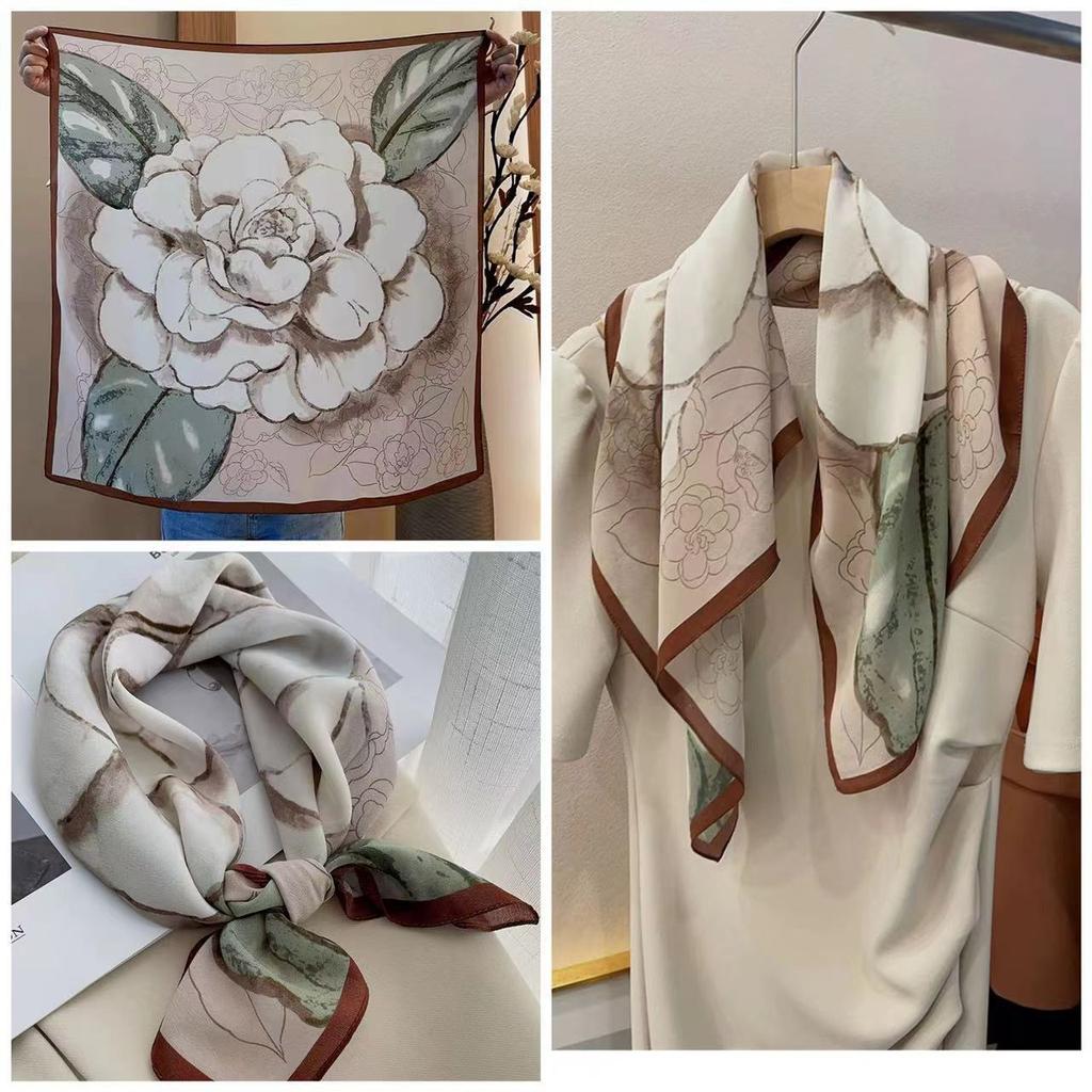 Eleganti Foulard di Seta da Donna Con Centinaia di Camicie, Assistenti di Volo, Decorazione Professionale, Protezione del Collo, Foulard, 70 Foulard Quadrati Piccoli.