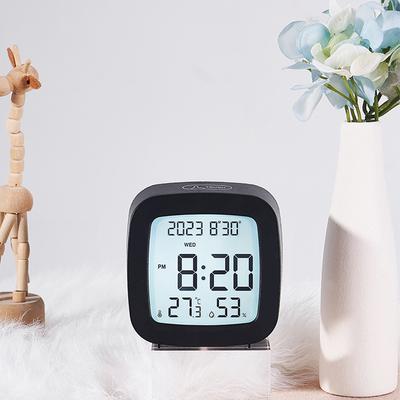 Mini Digital Clock 12/24H ℃/℉ Date Week Display Thermometer Hygrometer Electronic Alarm Clocks For Bedroom Home Office Decor