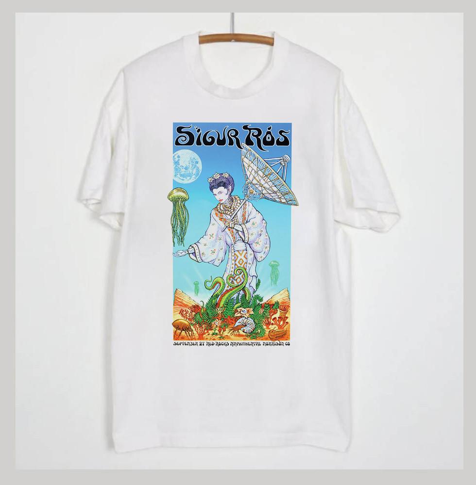 Sigur Ros Band Tour Concert Music Short Sleeve Unisex T-Shirt MC414 Unisex T-Shirt S