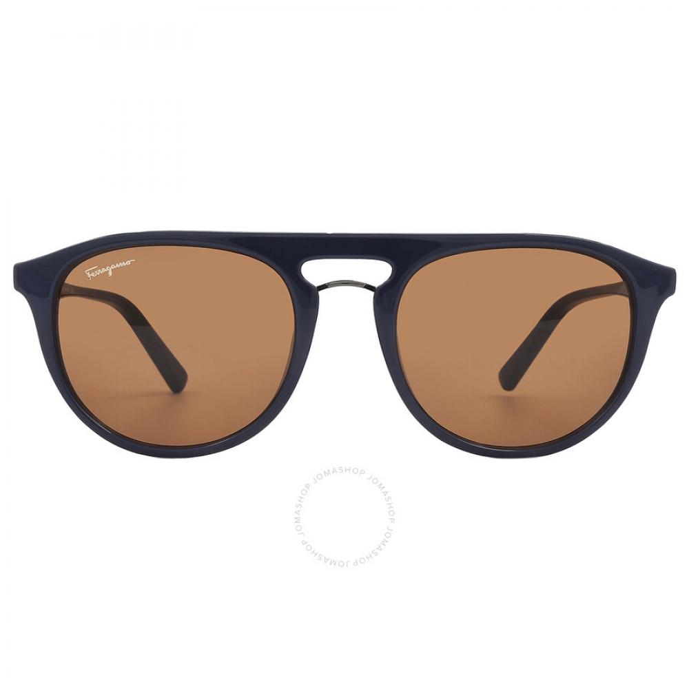 

Salvatore Ferragamo Amber Oval Men S SunglaSSeS Sf1090S 414 54