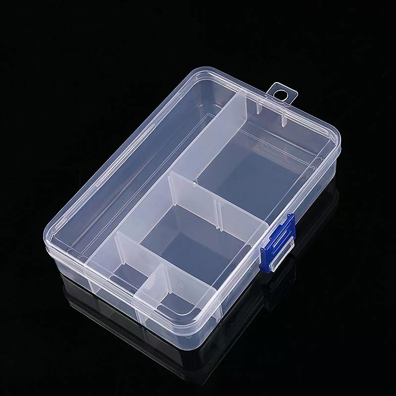 Hot Transparent Plastic Storage Jewelry Box Compartment Adjustable Container For Beads Earring Ring Necklace Box For Jewelry Box