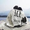 Ice Skating Blanket For Sofa Bed Travel Ice Skating Winter Sports Canada Figure Skating Dancing On Ice Seasonal