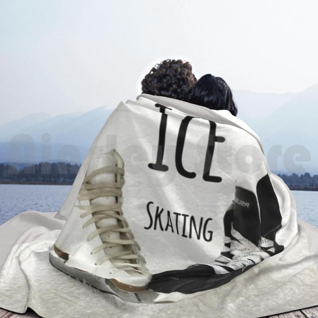 Ice Skating Blanket For Sofa Bed Travel Ice Skating Winter Sports Canada Figure Skating Dancing On Ice Seasonal