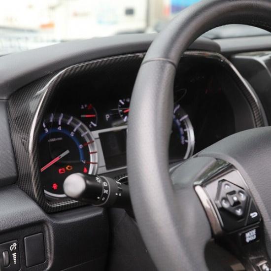 Carbon Fiber Dashboard Box Panel Frame Cover Trim Decor Bezels for 4Runner 2010+