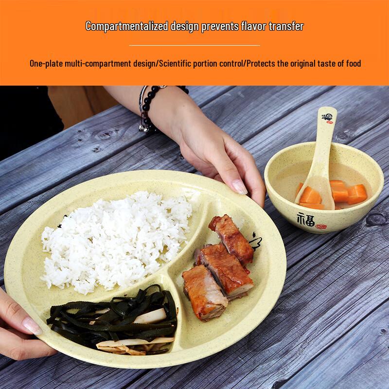 Melamine Divided Lunch Plate