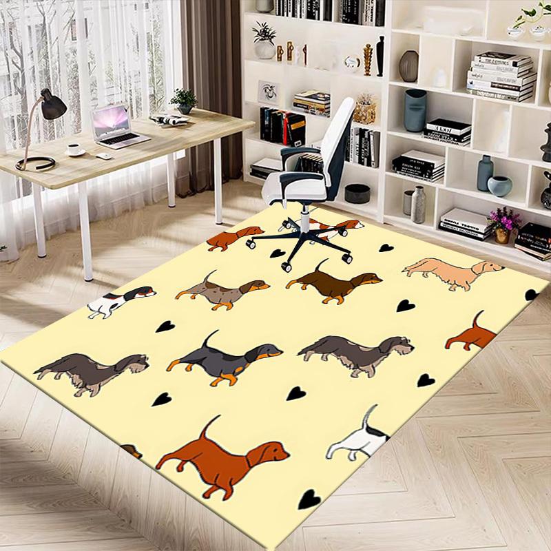 1PC Dog Pattern Extra Large Non-Slip Floor carpet, Office, family, bedroom, Studio - Large Area Rug Indoor Rugs, Vibrant Colors-W245