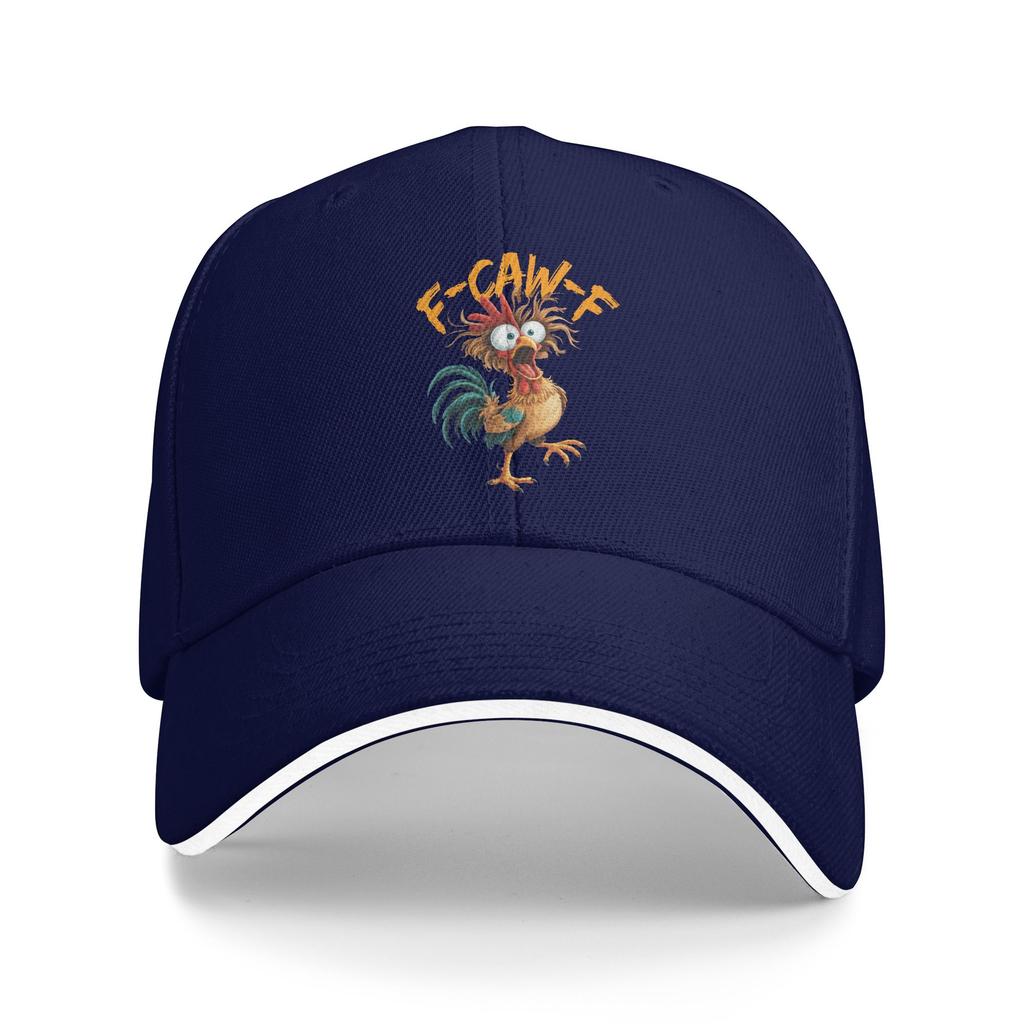 F Caw F Rooster Funny Bird Chicken Whisperer Fawk Meme Casual Baseball Cap Outdoor Trucker Hat Summer Trendy Baseball Caps