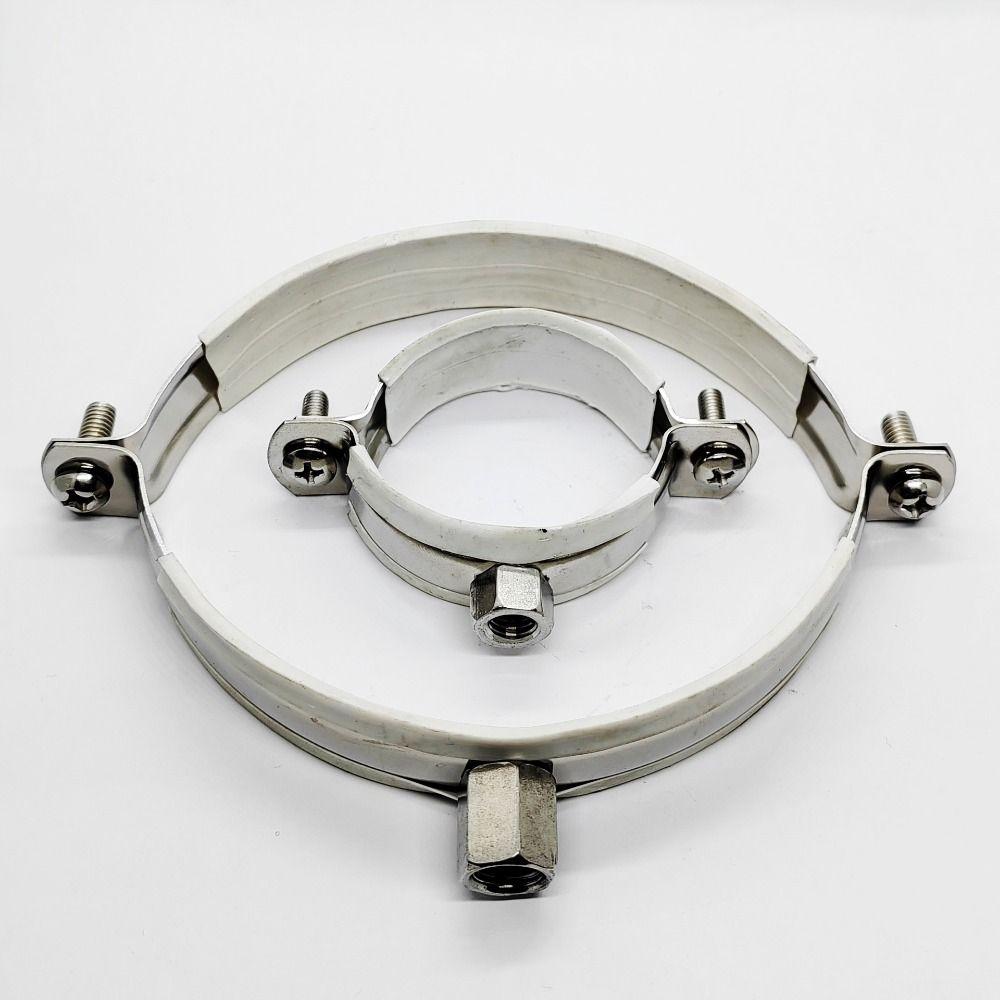 2Pcs Fastener Hardware Suspension Pipe Holder Pipe Fitting Tube Clip Bracket New Round Hose Clamp