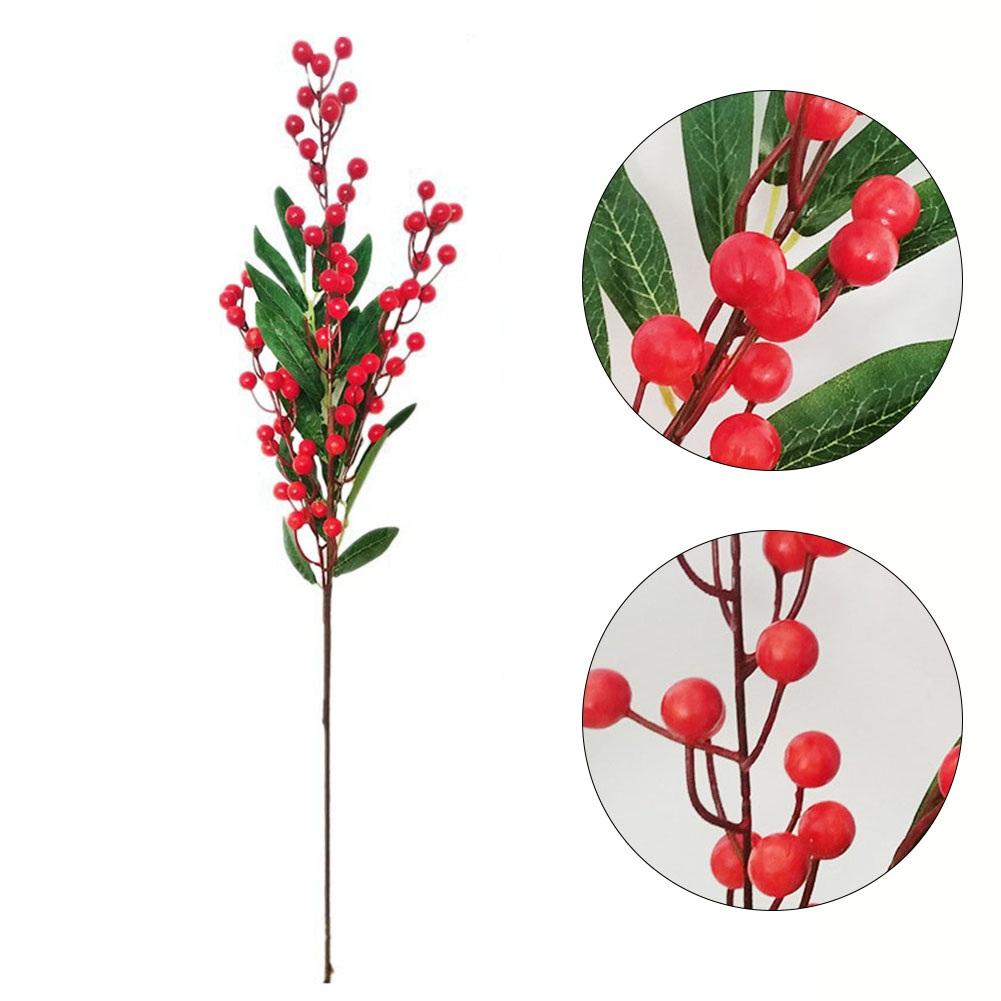 Simulated fruit 3fork blueberry berry branch perfect for home decor offices and New Year decorations made of materials