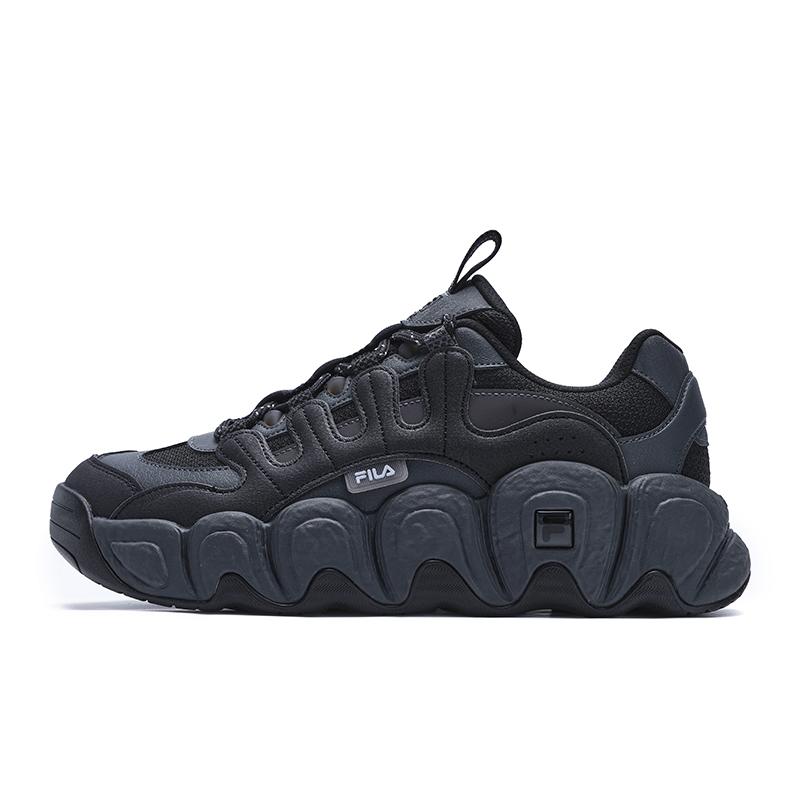 Fila Croissant Fashion Casual Versatile Low-Top Running Shoes Men Sneaker Black Gray F12M441102FBC