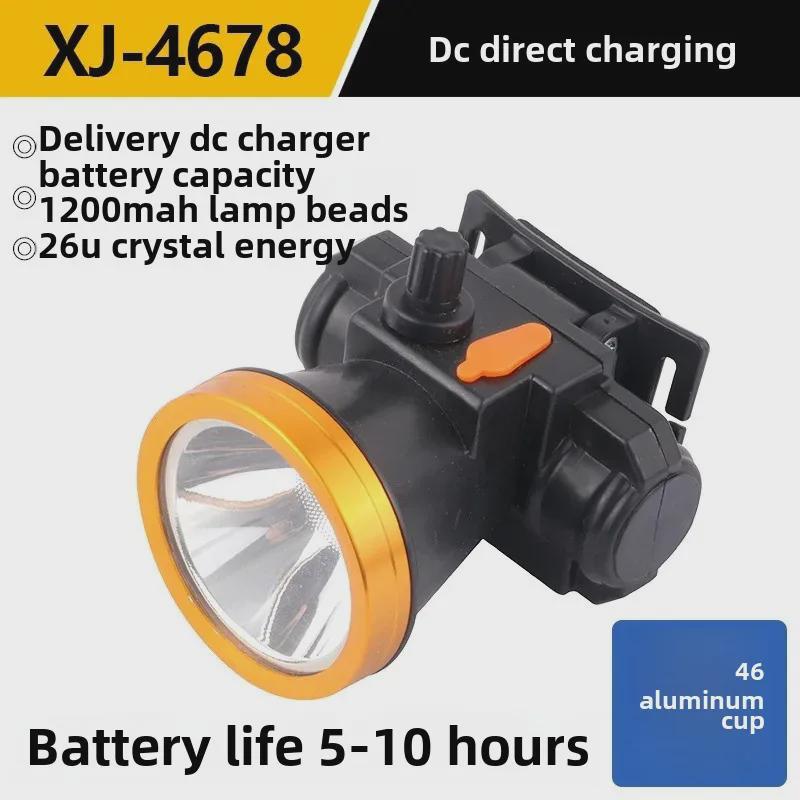 Oppladbar Vanntett LED Hodelykt for Nattfiske - Supersterk, Langvarig og Langtrekkende