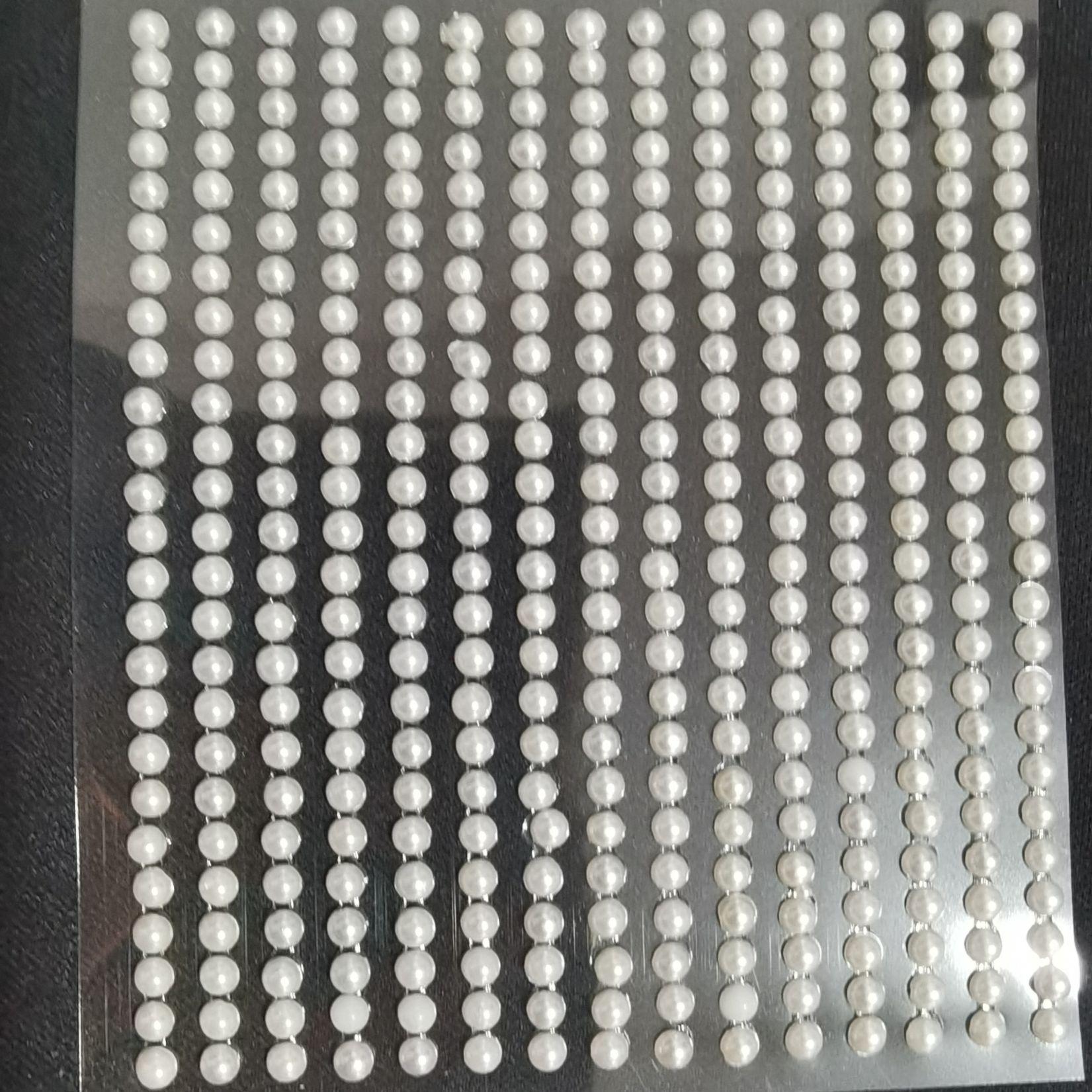 

Жемчужные стразы декоративные наклейки для детей (3/4/5/6 мм) Off-white