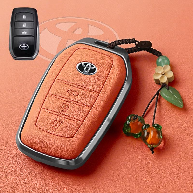 

Zinc Alloy Car Key Case Cover Fob For Toyota Land Cruiser 200 300 Prado Crown TLK 200 Yaris Cross Hilux Innova Fortuner Camry 55