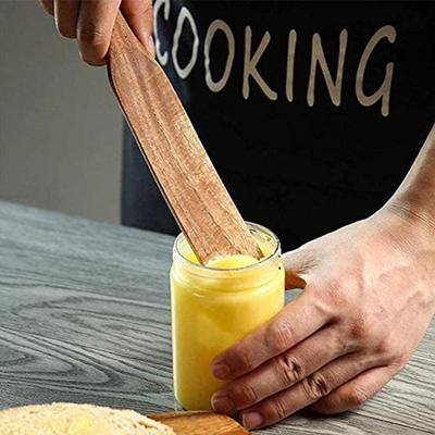Frusta in legno per lievito madre Spatola per burro e pane Cucchiaio in legno per mescolare insalate Strumento per cucinare Pentolame Utensili da cucina
