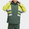 Adidas Casual Sports Colorblock Hooded Jacket Men Jackets Green H17983
