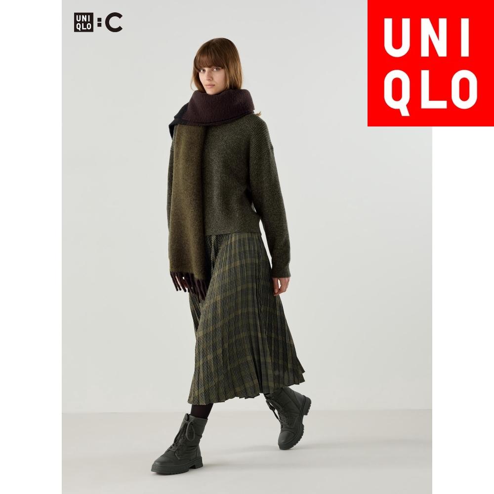 

Uniqlo Японская плиссированная длинная юбка, короткая длина