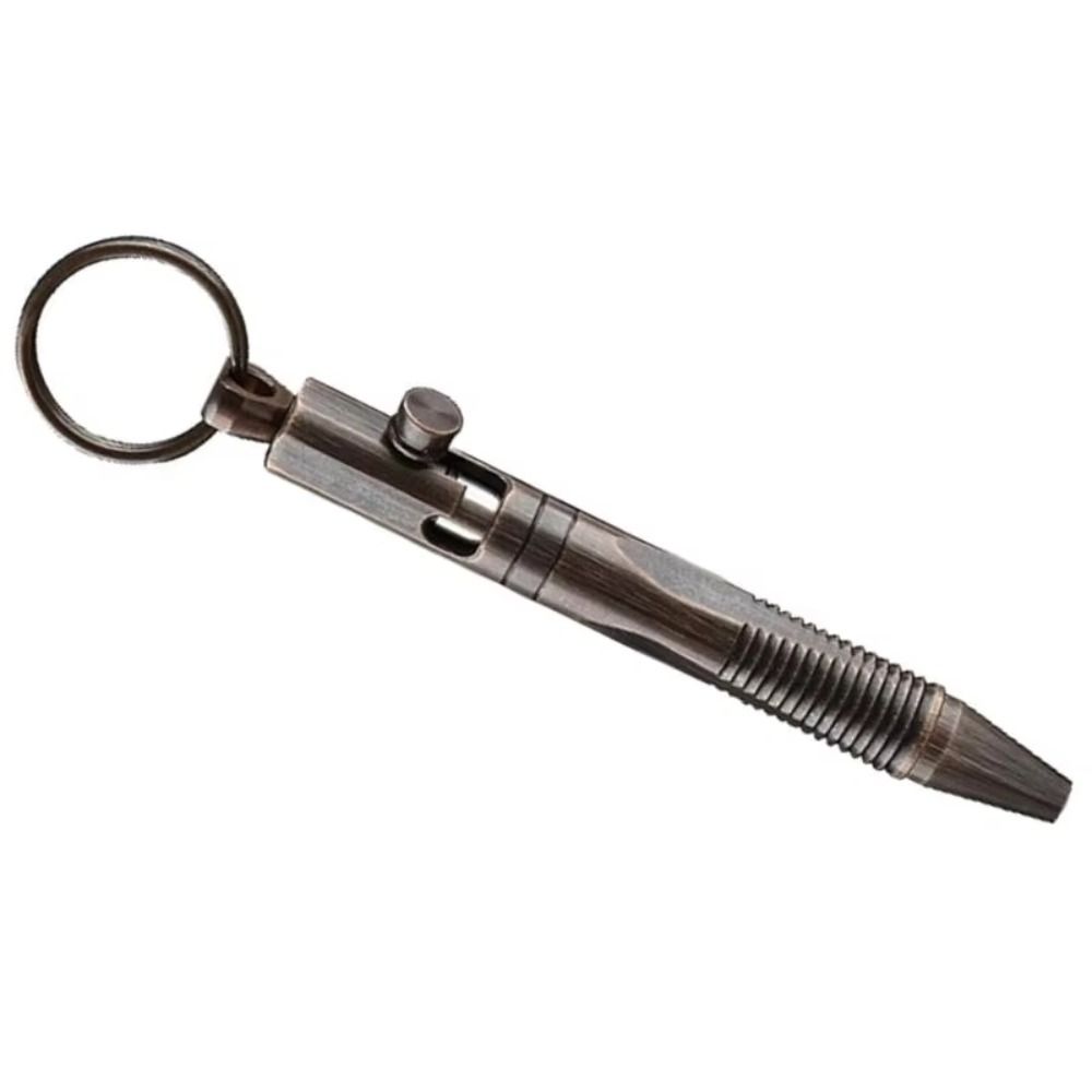 All-Metal Mini Brass Pen Easy Carry Neutral Ballpoint Pen Travel Pocket Pen School Supplies