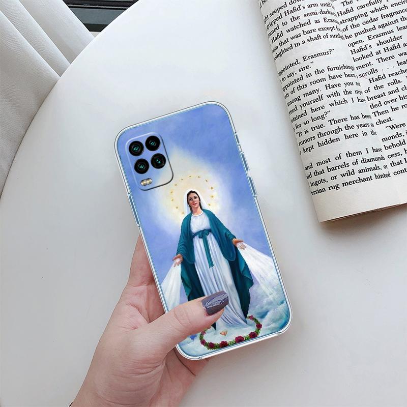 BH47 Virgen Maria Transparent Phone Case for Motorola Moto G40 G04 G05 One Ace Action Fusion + Plus Hyper Macro Vision Zoom