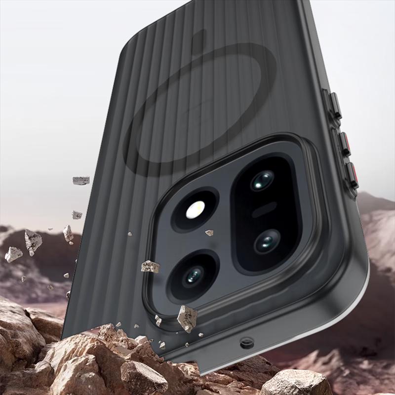 OnePlus 15 Corrugated Stripe Matte Magnetic Phone Case