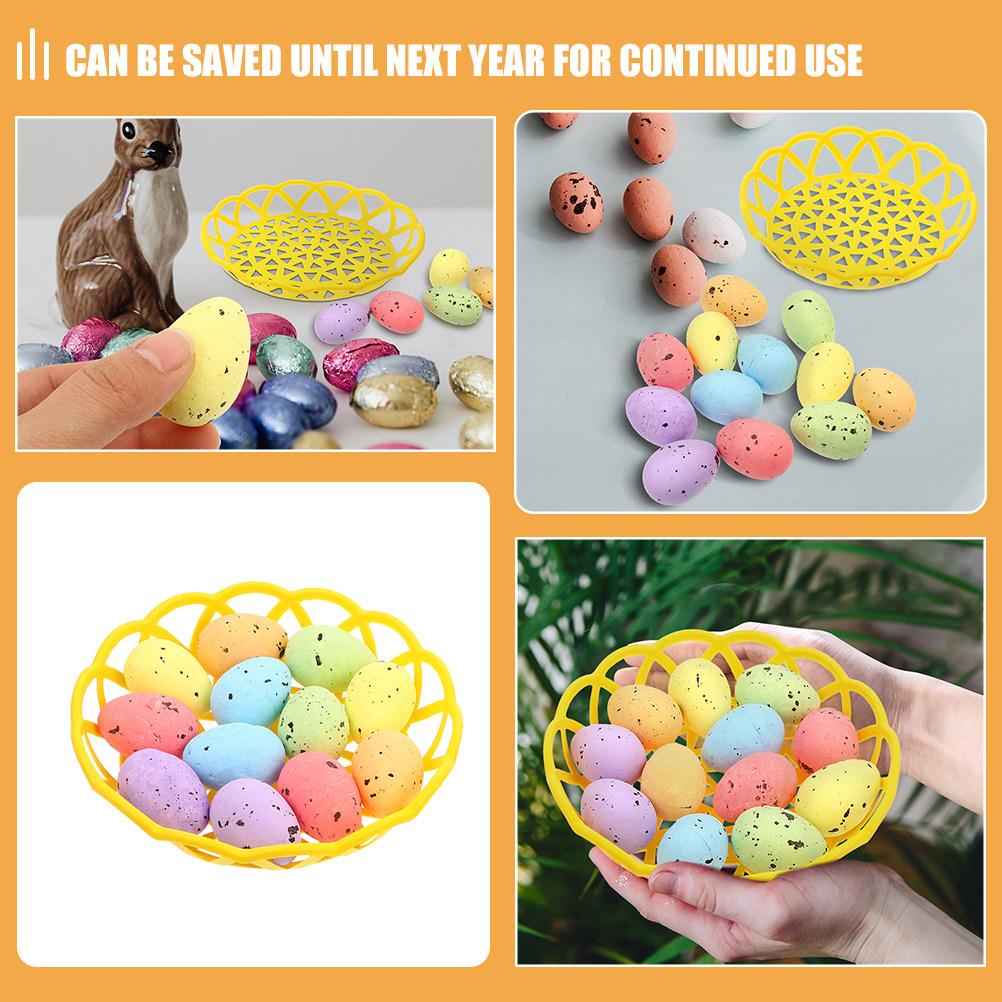 1Set Easter Egg Decor Foam Bamboo Lightweight Reusable Festival Party Photo Prop Room Office Bedroom Decoration DIY Easter Scene
