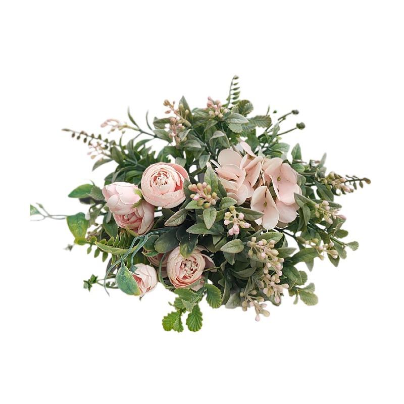 Flower Bud Small Fruit Combination Flower Simulation Flower Green Leaf Plant Wedding Hand Home Decoration Artificial Flower