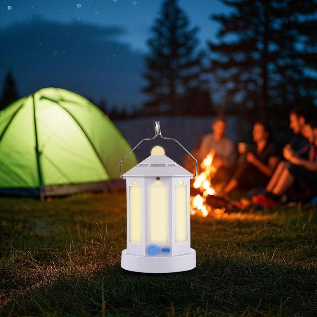 Camping Lamp Waterproof Lamp Rechargeable Tent Light For Tent Night Outdoor Fishing Trip Hiking Picnic Gathering