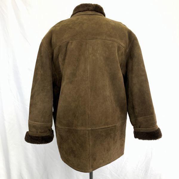 Hergestellt in Bulgarien Osteuropa Handel Lammfell Premium Shearling Mantel Oberteil Herren M Braun Ranchmantel(GEBRAUCHT)