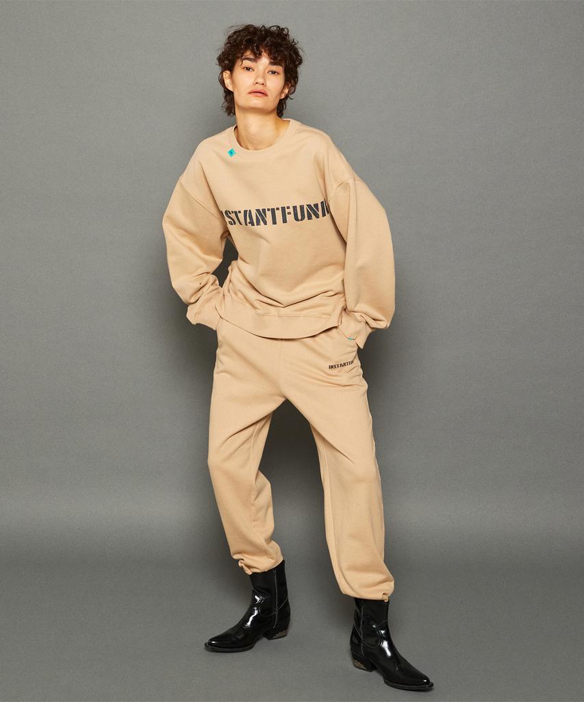 INSTANTFUNK Standard Sweatpants - Beige