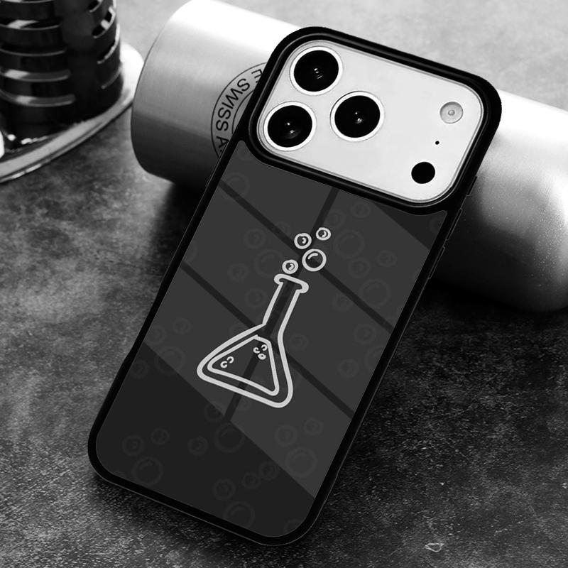 Science Chemistry Style Phone Case For iPhone 17,16e,15,14,13,12,11,Mini,Pro,MAX soft Silicone Cover