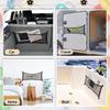 Frienda 2 Pieces Stretchable Small Cargo Net Pocket Storage Mesh Net Elastic Automotive Storage Pouch With 8 Pieces Mounting Screws And Hooks For
