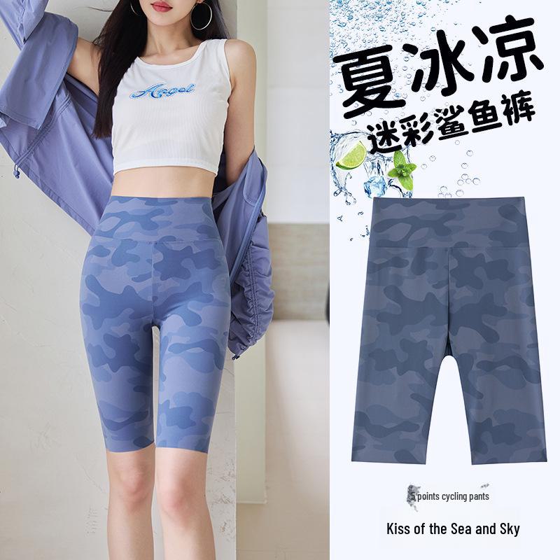 

Вузькі жіночі велосипедні шорти з камуфляжною шкірою акули: Легінси для йоги весна/літо L [105-120 lbs]