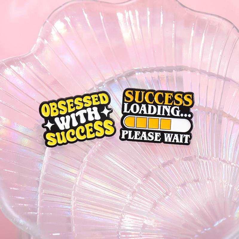 Creative Cute Lettering Brooch In Vibrant Colors For Fashionable Bag Accessories