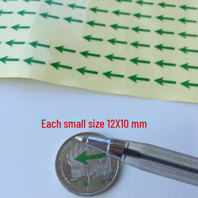 

80 водонепроникних прозорих наклейок зі стрілками для вказівки напрямку газу