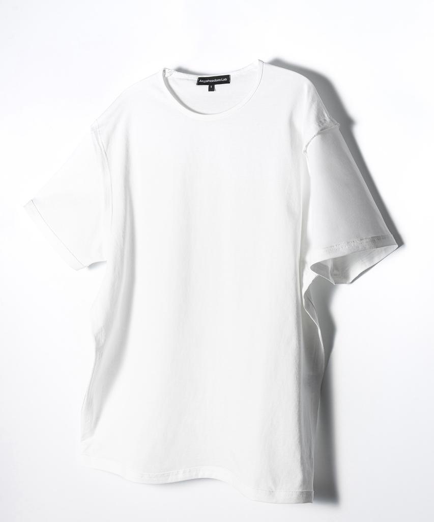 AEGO FREEDOM LAB Deep Grunge T-Shirt_White