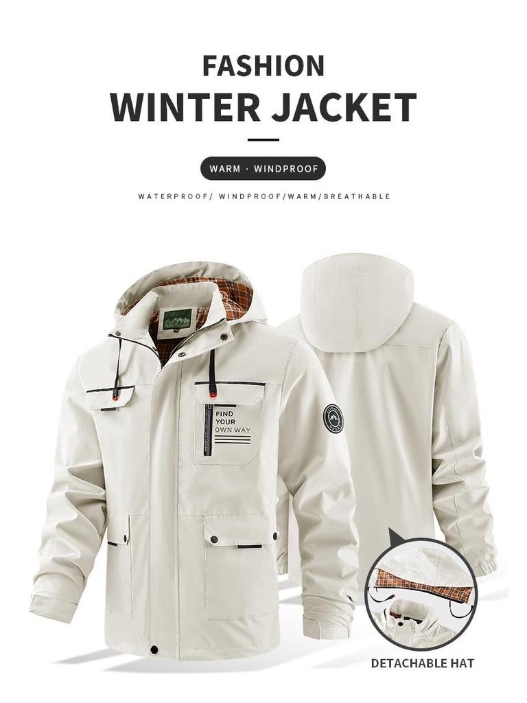 Men's Spring/Autumn European & American Casual Workwear Jacket: Loose Fashion Trench Coat