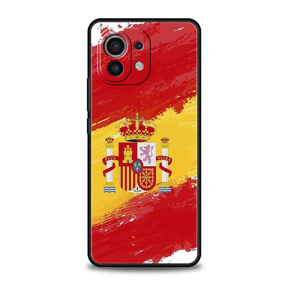 Spain Flag Phone Case For Xiaomi 14 13T 12T Pro 12 13 11 Ultra Mi Note 10 Lite 10T 5G 11X Pro 11T 11i 9T Soft Silicone Cover