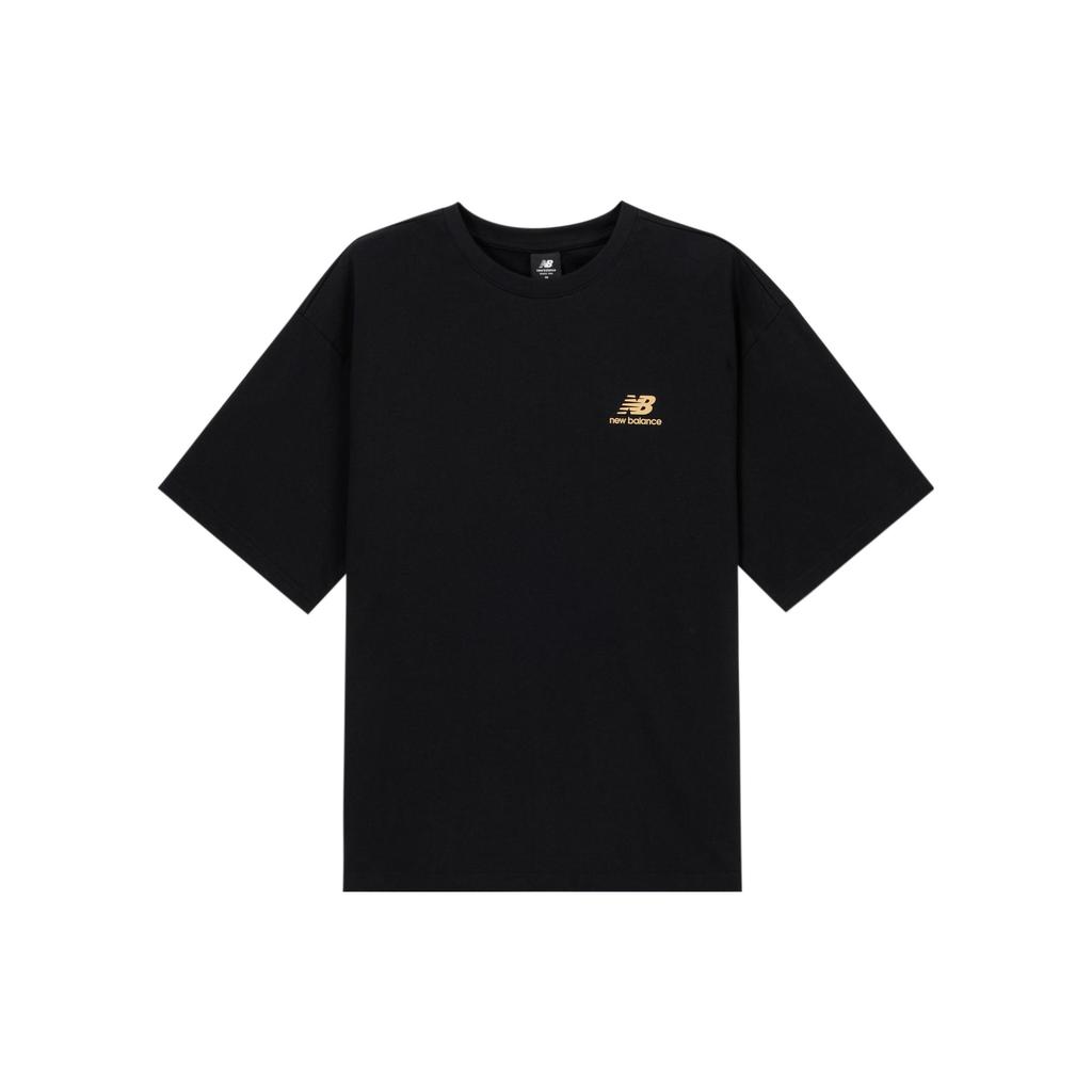 New Balance Cartoon Logo T-shirt Asia Sizing 'Black' Men's AMT32363-BK