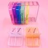 Storing Multicolor Great High Capacity 28 Grids Compartment Tablets Storage Box Pillbox Dispenser