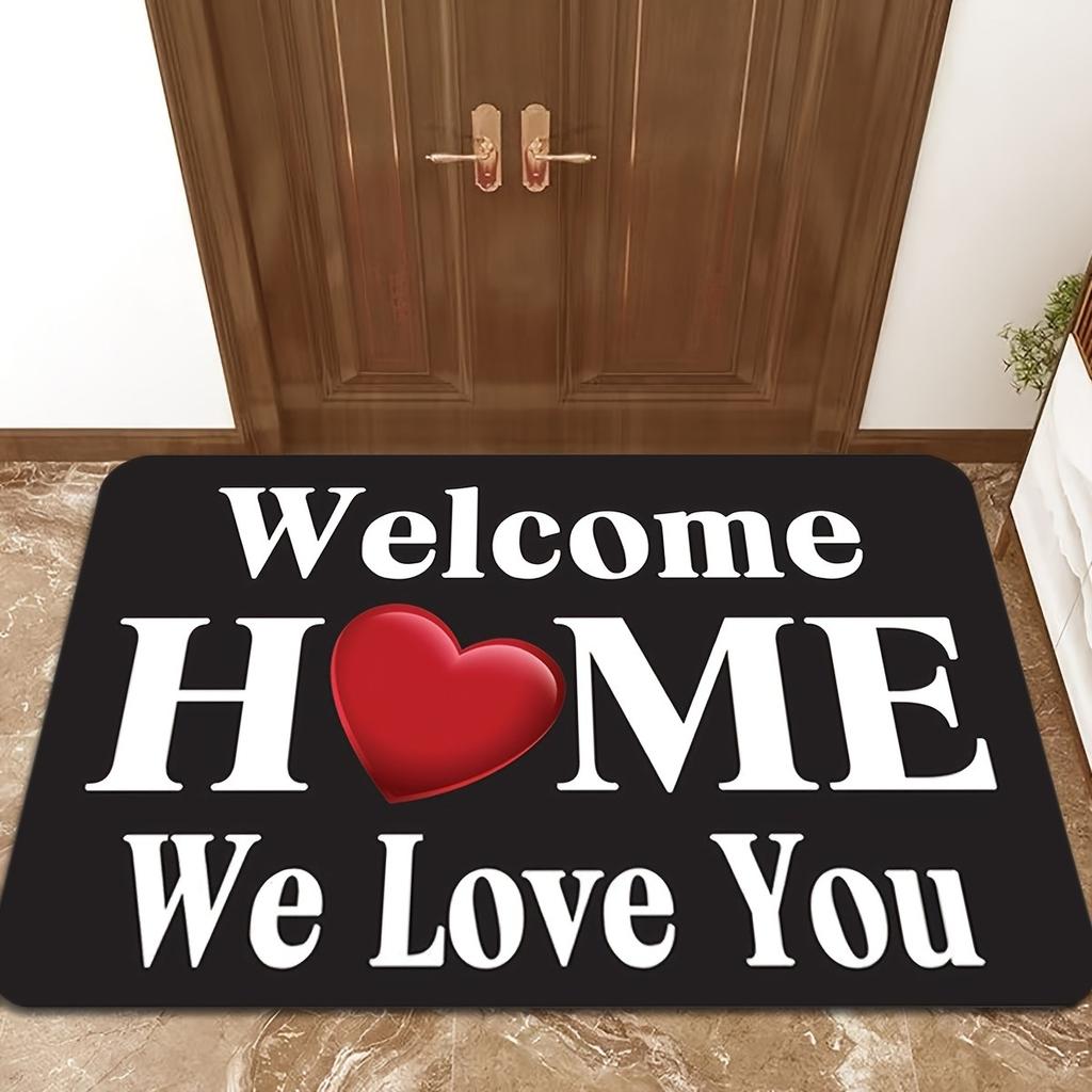 1PC Welcome Home Charactor Door Mats Kitchen Rugs Non-Slip Pop Design Bedroom Rugs Bath Mat Carpet for Home Sink Laundry Decor