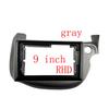 2 DIN 9 Inch Car Frame Fascia Adapter For Honda Fit Jazz 2008-2013 Android Radio Dash Fitting Panel Kit