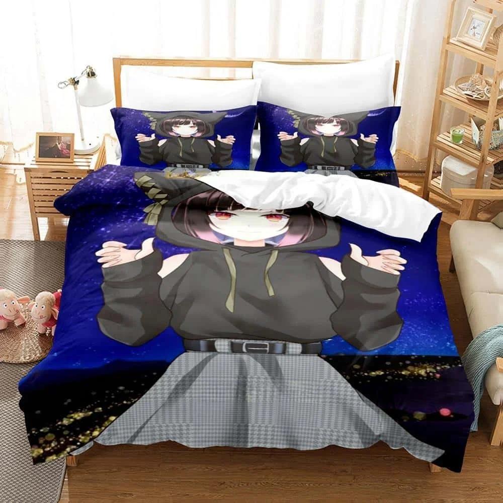 Hana Yomeguri Anime Bedding Set Single Twin Full Queen King Size Kawaii Duvet Cover Sets for Adult Kid Bedroom
