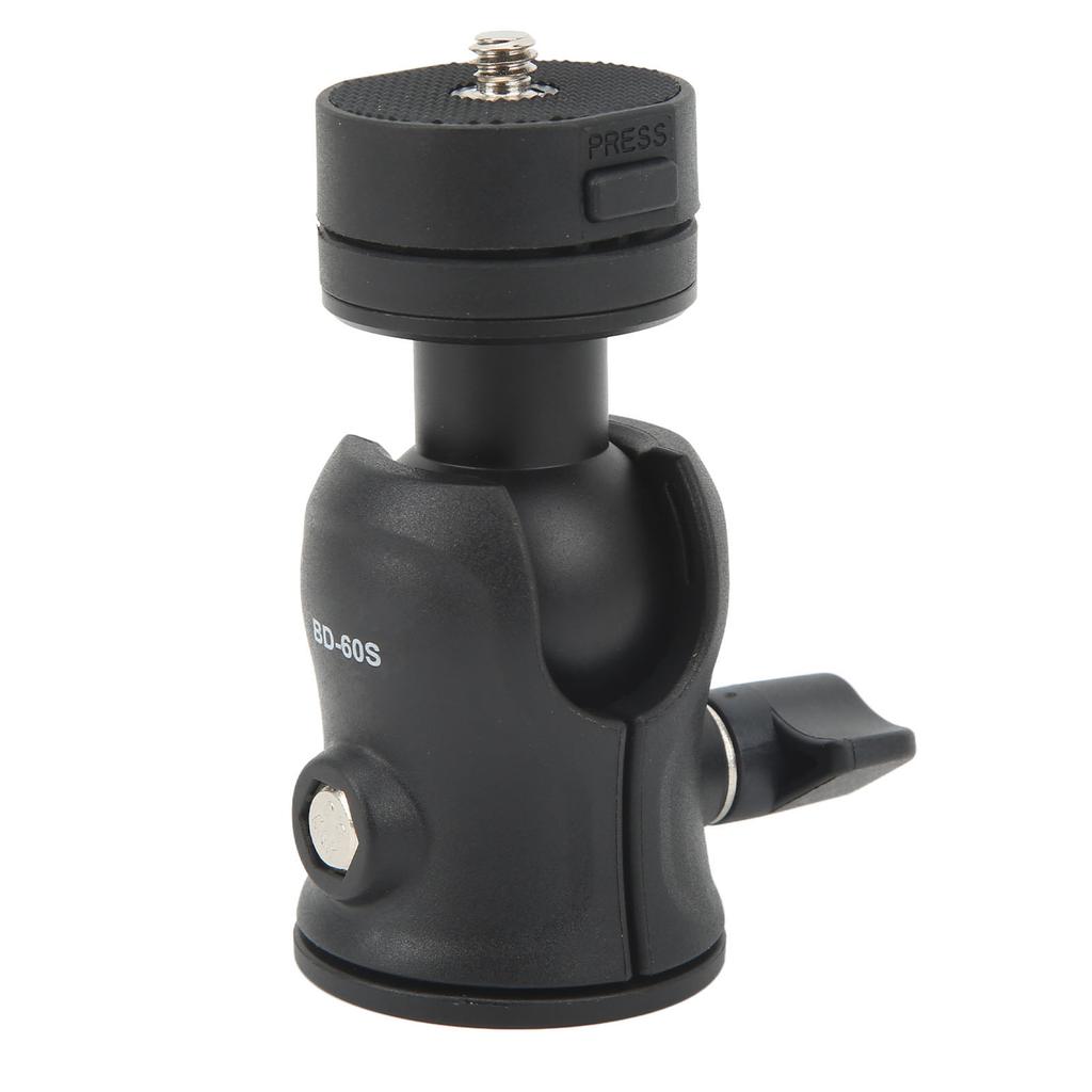 2 In 1 Mini Tripod Ball Head 360 Degree Ball Head Camera Mount with 1 4in Screw for Monopod Sliding Rail