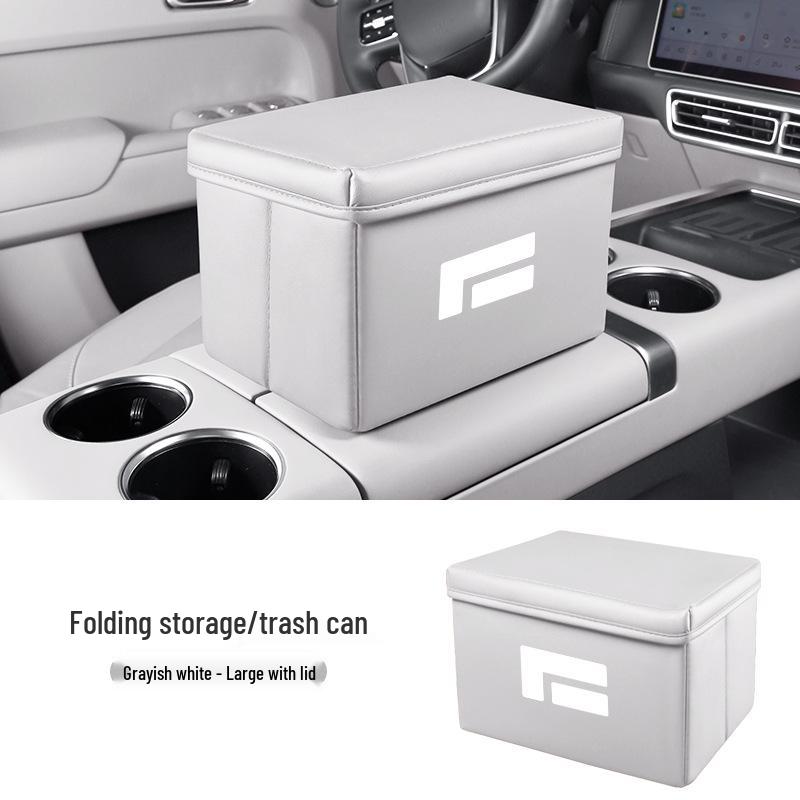 Jishi 01 Car Storage Box - Multi-functional Foldable Organizer & Trash Can